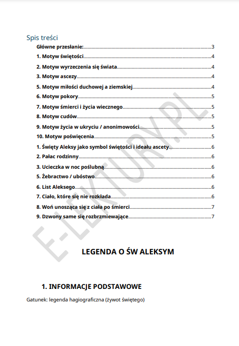 Podgląd Legenda o świętym Aleksym